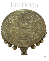 Brass Elephant Pooja Stools With Hanging Bells